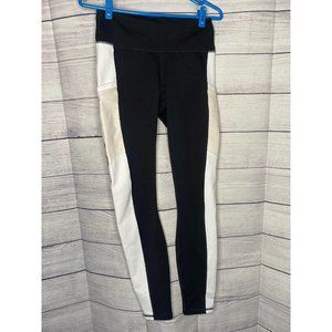 Women's Fabletics‎ black/white leggings size small